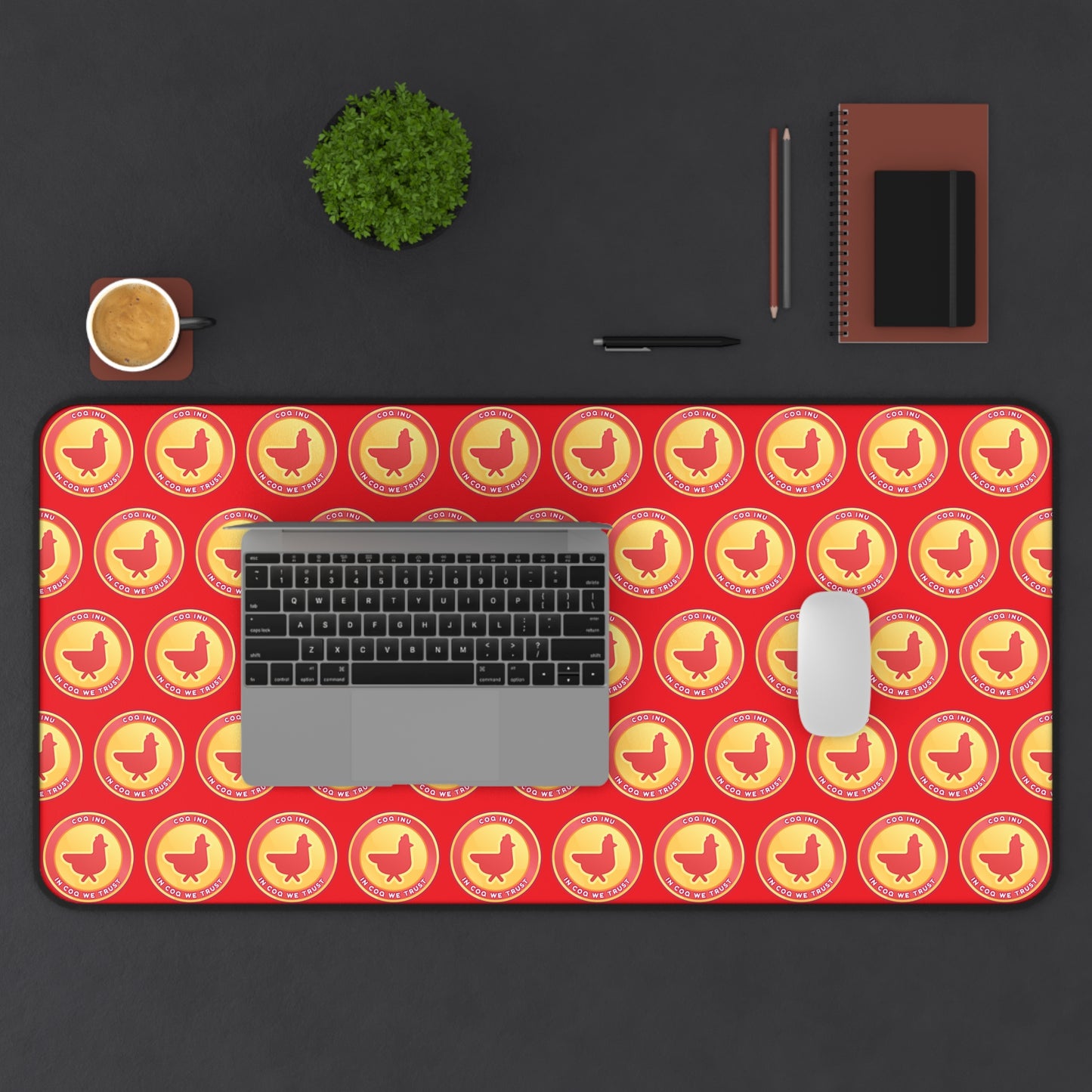 COQ Desk Mat - Red