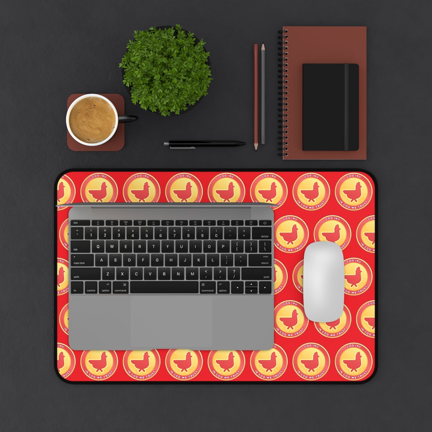 COQ Desk Mat - Red