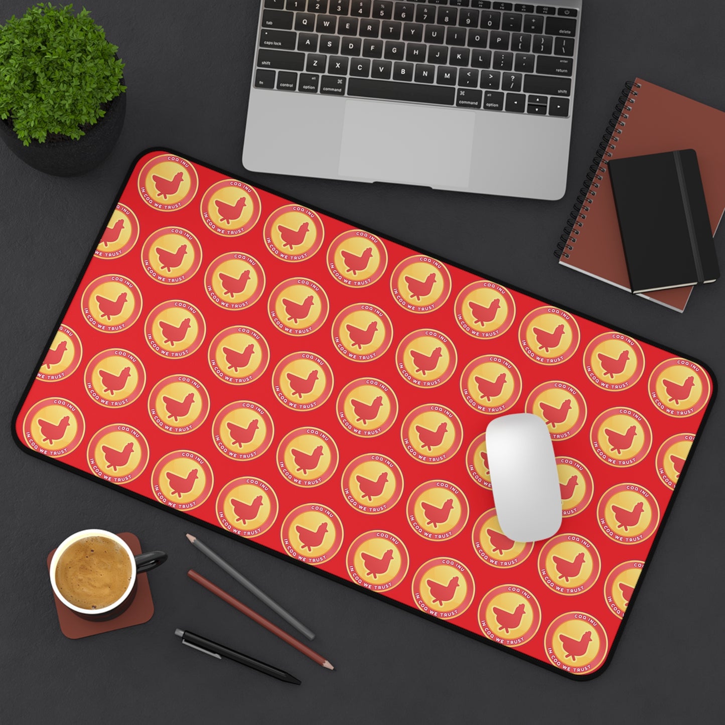 COQ Desk Mat - Red