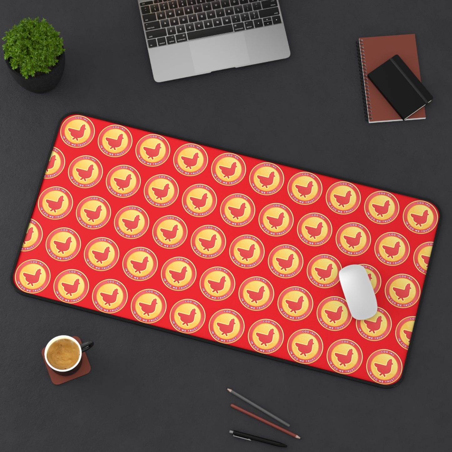 COQ Desk Mat - Red