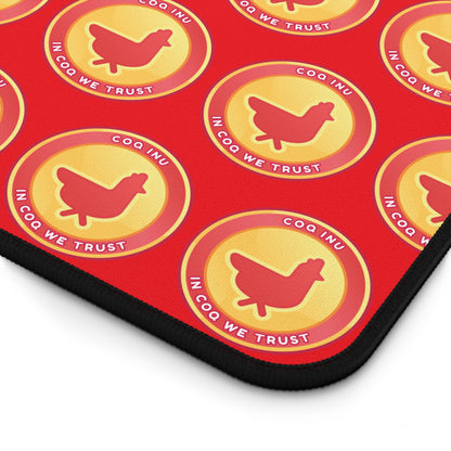 COQ Desk Mat - Red